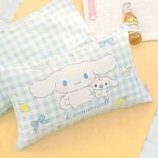 산리오 아동용 캐릭터즈 마이크로 티니체크 베개 솜포함, 시나모롤
