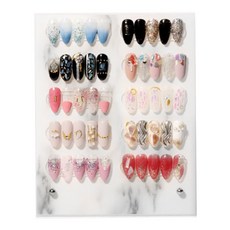 Gold Ruth美甲藝術展示用大理石藝術板, 單色, 1個