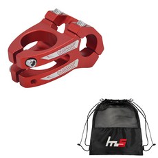 나야스타일 자전거 스템 22.2 x 35 mm + 전용 파우치 세트 CYYP-107-2PU, 레드(스템), 1세트