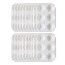 코히모 수채화 사각 미술 팔레트 4W256, 6칸, 20개