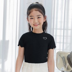 ROROCHAT 女童Ald羅紋短袖T恤