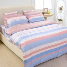 戀家小舖 60支天絲設計款 慵懶編號 雙人加大床包被套組含二件枕套 4件組