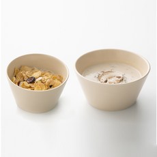 프렐류드 심플레 공기 + 대접 세트, 오트밀, 공기 4p + 대접 4p, 1세트