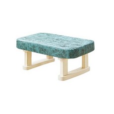 미뉴강베리 낮은 스툴의자, 가죽그린