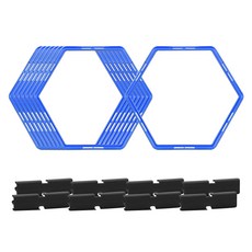 Block Mart 六角速度梯 8p + 連接環 8p, 藍色(梯子), 1個