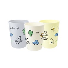 UBMOM 日常水杯3件組, 米色, 黃色, 灰色, 1套, 180ml