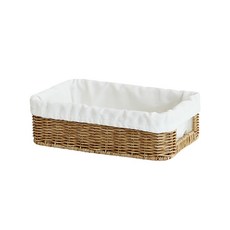 Nature Living Daisy Garden 天然籐編籃子S+棉內膽, 混色, 1組