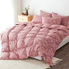 La Pomme 冬季鵝絨被 1.2kg+床墊+枕頭套組