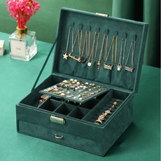 MYONGYANG PEEF 飾品收納盒 抽屜式 YT_RA6153, 1個, 綠色