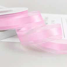 Inp 歐根紗 25mm 中寬緞面緞帶, 淺紫色, 1個, 45m