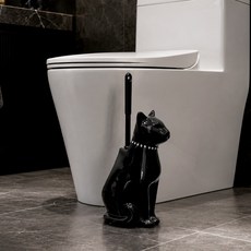 MONACO OLIVE Basset 陶瓷室內馬桶清潔刷, 1個, 黑色
