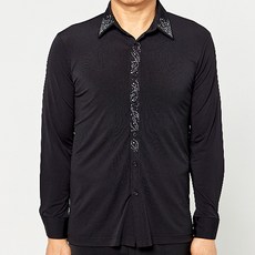 dancedome 素色燙鑽長袖T恤 MDT4300, 1.AB燙鑽-黑色