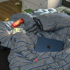 믹스앤매치 국내 제조 프레피 스트라이프 차렵이불 세트