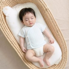 스타도어 신생아용 파스텔순면 반팔 배냇저고리