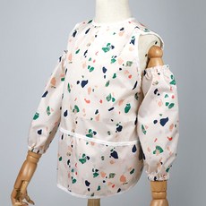 BEBE CHOUETTE 兒童防水無袖圍裙 + 袖套組