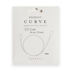 씨니트 yarna 커브 교환식 코드 뜨개 바늘 M1.8 케이블 80cm 61203, 실버, 1개