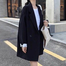 DM 여성용 모던 루즈 자켓