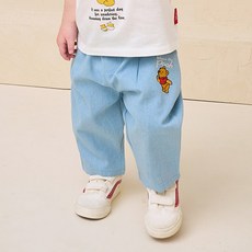 milkmile 兒童款Disney Baby小熊維尼寬鬆水洗長褲