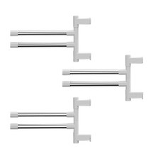 折疊式抹布晾乾架組, 白色, 3套