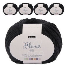 브랜드얀 블랑 뜨개실 5p, 블랙(713)