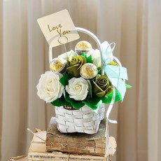 아스파시아 골드 키스 초콜릿 바구니, 올리브 크림