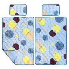 Azio Tex涼感墊雙人組, 天藍色