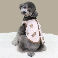 Dr.Blank寵物Blank狗棕熊棉背心, 粉色的