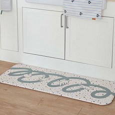 Rugum 滾滾貓 pvc 水槽防水多用途廚房緩衝墊, 1個, 單一顏色