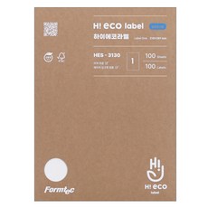 Formtec Hi-eco 分類標示用標籤 HES-3130, 100個, 1格