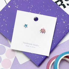 孩童星星造型耳環 2入