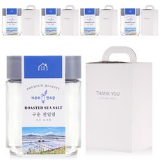 소금공장 비온뒤첫소금 구운 천일염, 5개, 500ml