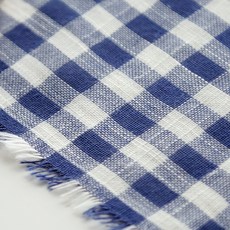 천팜 대폭 30수 선염면 모닝데이 체크 원단, 블루 1463, 1개