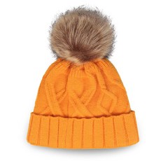 NAYA STYLE 絨球針織毛帽, 橙色 DJRO-61-1