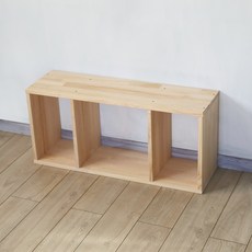 양지가구 원목 모모필 책장, 칠레송, 3단