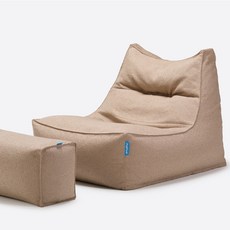 폴리몰리 부클레 1인용 대형 빈백 소파 607B, 라이트 토프