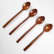 赫明主廚 玫瑰木漆湯匙, 棕色, 4個, 單品