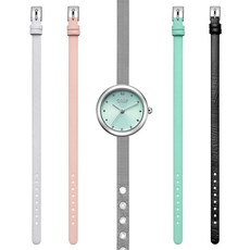 포체밀라노 여성용 마카롱 메쉬밴드 컬러스트랩 5종 손목시계