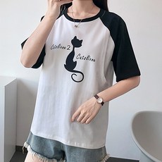 短袖哺乳印花上衣