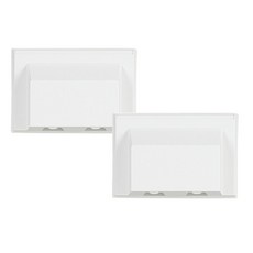 TILINS 防水插座 2孔 橫式 白色, 2個