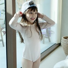 SNEFF 女童巴洛克風葉子游泳防曬衣