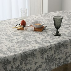 ANDCOTTON Leah 法式桌布, 灰色, 130 x 130 cm