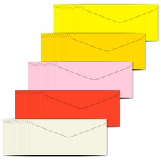 The Open House A4 彩色紙水平信封 5 種 x 4p 套組 22-0035, 5種, 4套
