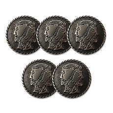 고급 코트 가디건 금속단추 카트니 23mm, 니켈반광BK, 5개