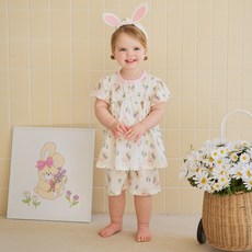 mollimelli friends 花園短袖睡衣上下套裝