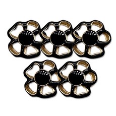 코트 가디건 단추 플라인 에폭 18mm, 블랙, 5개