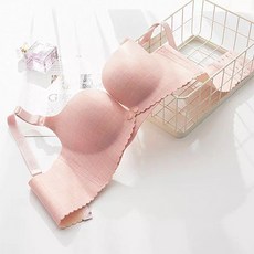 格紋雙排扣開口哺乳內衣