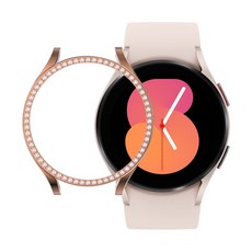 스페이스쉴드 스마트워치 샤인 큐빅 범퍼 케이스, 로즈골드, 1개