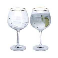DARTINGTON 金色 Copa Gin and Tonic 眼鏡, 2個, 610毫升