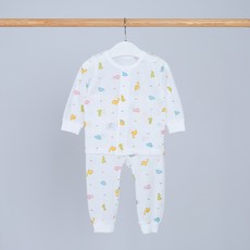 큐비앤맘 젤리다이노 긴팔 내의 상하의 세트