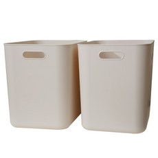 GAKYU 韓國製造 現代風圓形食品儲藏室收納盒, 象牙白, XL, 2個